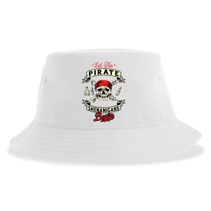 Let The Pirate Shenanigans Begin Crossbones Freebooter Sustainable Bucket Hat