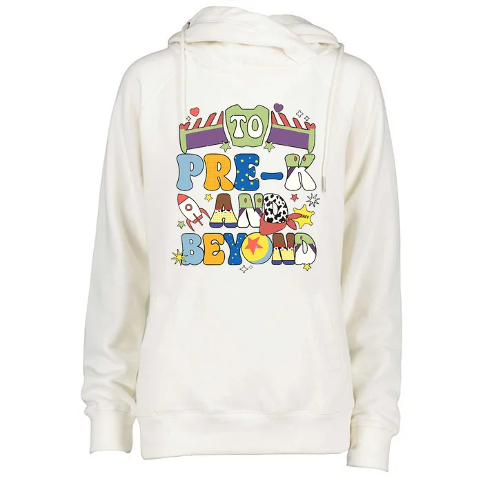 Land To Prek And Beyond Back To School Toys Costume Womens Funnel Neck Pullover Hood