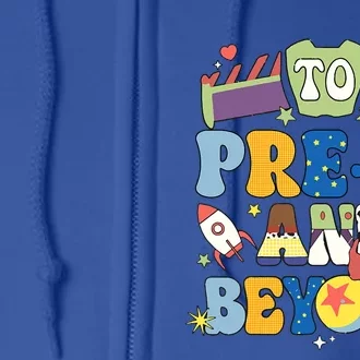 Land To Prek And Beyond Back To School Toys Costume Full Zip Hoodie