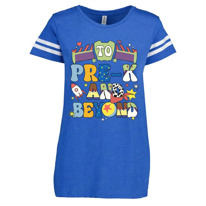 Land To Prek And Beyond Back To School Toys Costume Enza Ladies Jersey Football T-Shirt