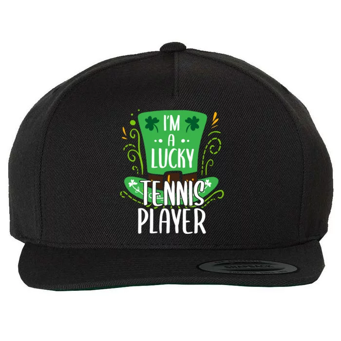 Lucky Tennis Player St Patrick's Day Tennis Players Gift Wool Snapback Cap