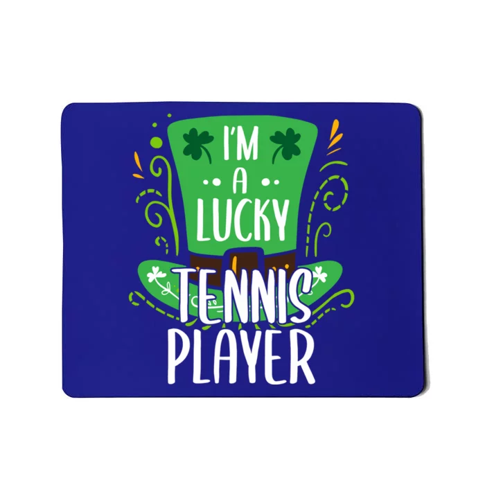 Lucky Tennis Player St Patrick's Day Tennis Players Gift Mousepad