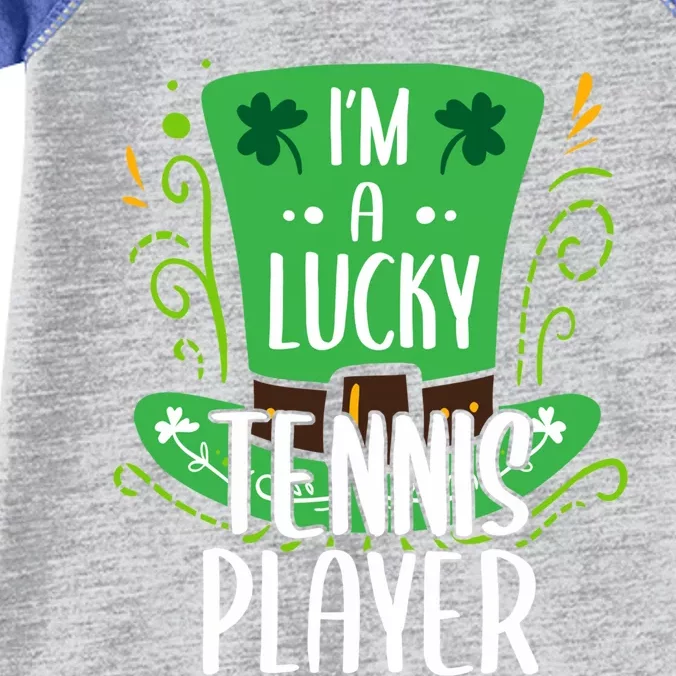 Lucky Tennis Player St Patrick's Day Tennis Players Gift Infant Baby Jersey Bodysuit