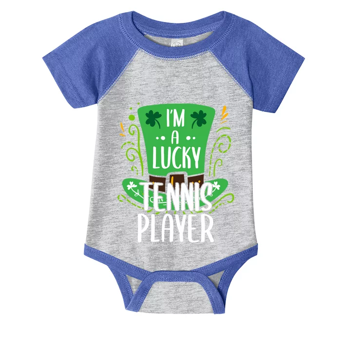 Lucky Tennis Player St Patrick's Day Tennis Players Gift Infant Baby Jersey Bodysuit