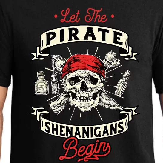 Let The Pirate Shenanigans Begin Crossbones Freebooter Pajama Set