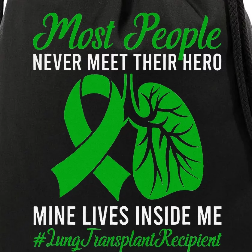 Lung Transplant Recipient Lung Transplant Survivor Drawstring Bag