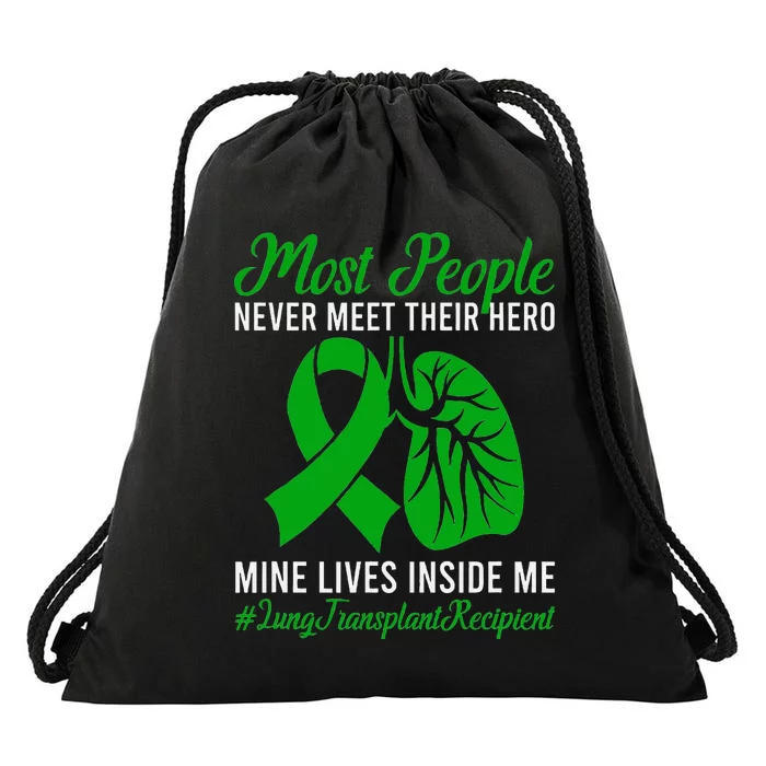 Lung Transplant Recipient Lung Transplant Survivor Drawstring Bag