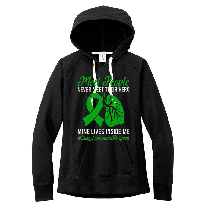 Lung Transplant Recipient Lung Transplant Survivor Women's Fleece Hoodie