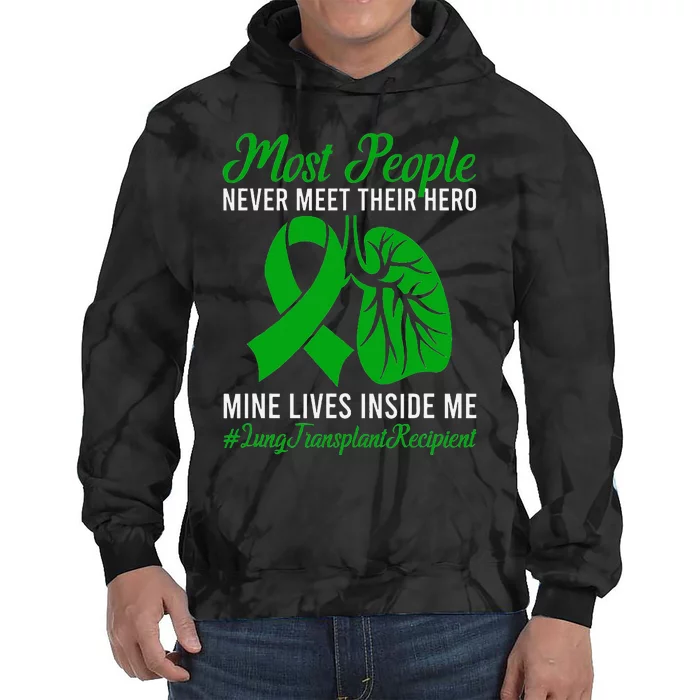 Lung Transplant Recipient Lung Transplant Survivor Tie Dye Hoodie