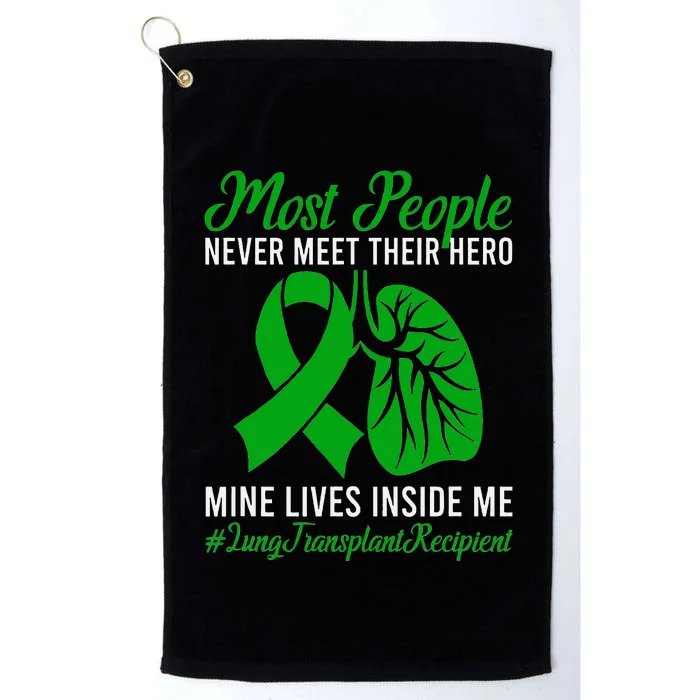 Lung Transplant Recipient Lung Transplant Survivor Platinum Collection Golf Towel