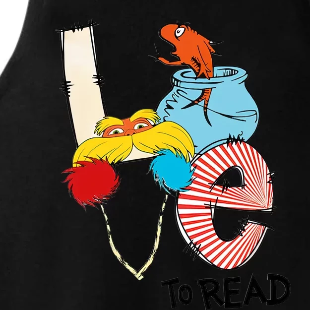 Love To Read Day Teacher Life Read Across America Day Ladies Tri-Blend Wicking Tank