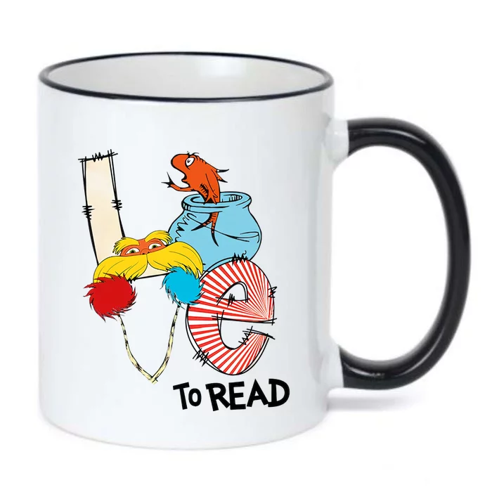 Love To Read Day Teacher Life Read Across America Day Black Color Changing Mug