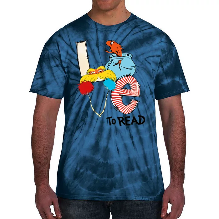 Love To Read Day Teacher Life Read Across America Day Tie-Dye T-Shirt