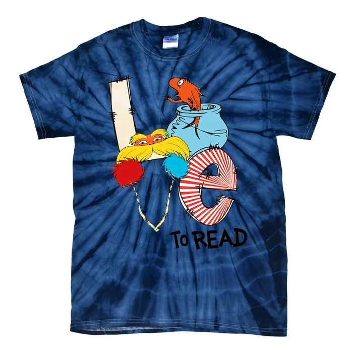 Love To Read Day Teacher Life Read Across America Day Tie-Dye T-Shirt