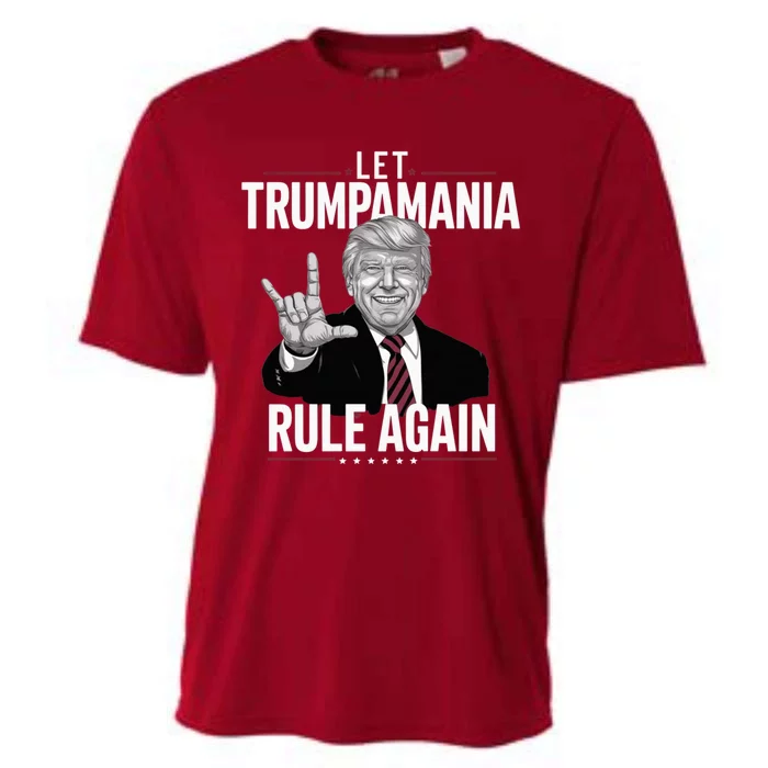 Let Trumpamania Rule Again Trump Wrestling Meme Fake News Trumpamania Cooling Performance Crew T-Shirt