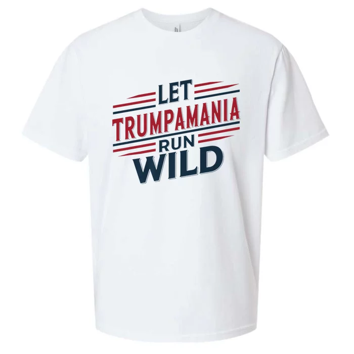 Let Trumpamania Run Wild Trump Wrestling Meme Fake News Network Trump Mania Sueded Cloud Jersey T-Shirt