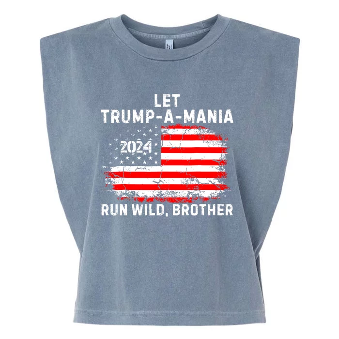 Let Trumpamania Run Wild Brother Garment-Dyed Women's Muscle Tee