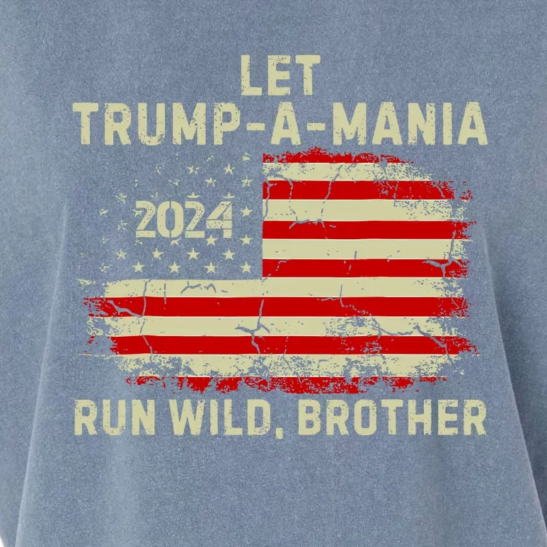 Let Trumpamania Run Wild Brother Trump 2024 Garment-Dyed Women's Muscle Tee