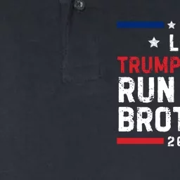 Let Trumpamania Run Wild Brother Trump 2024 Softstyle Adult Sport Polo