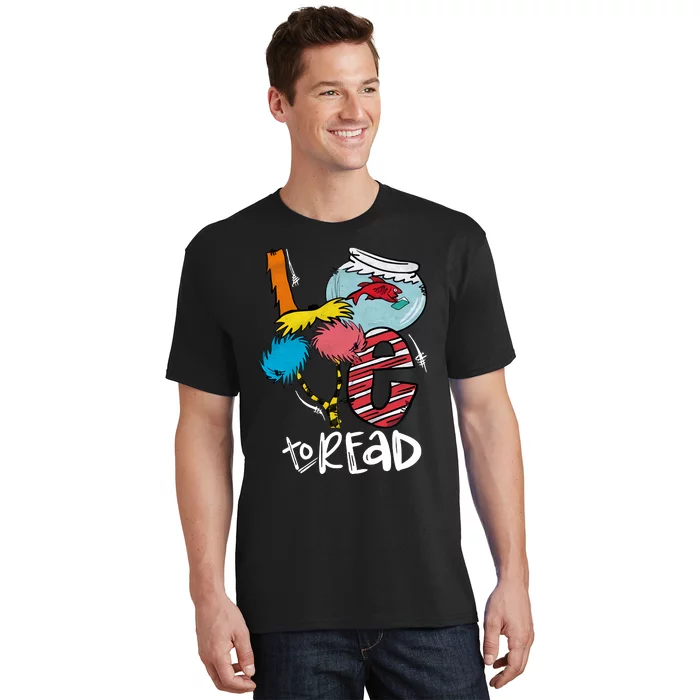 Love To Read Reading Lover Teacher Read Across America Reading Day T-Shirt