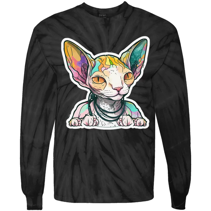 Lex the Rex Dj Ear Buds Tie-Dye Long Sleeve Shirt