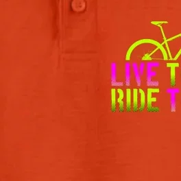 Live To Ride Ride To Live Bike Dry Zone Grid Performance Polo