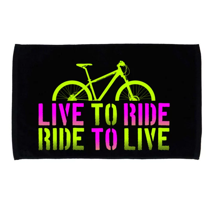 Live To Ride Ride To Live Bike Microfiber Hand Towel