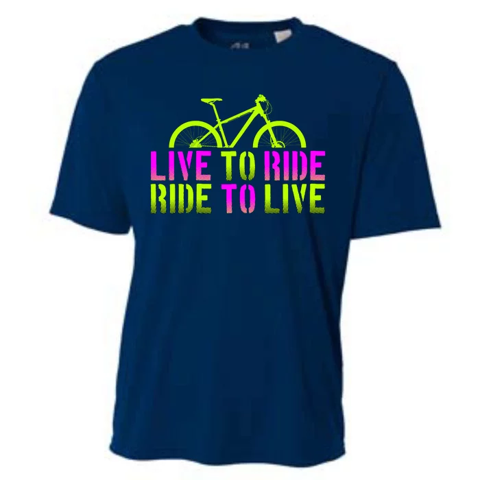 Live To Ride Ride To Live Bike Cooling Performance Crew T-Shirt