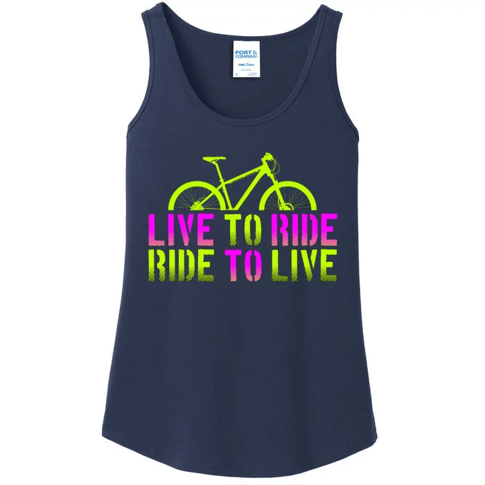 Live To Ride Ride To Live Bike Ladies Essential Tank