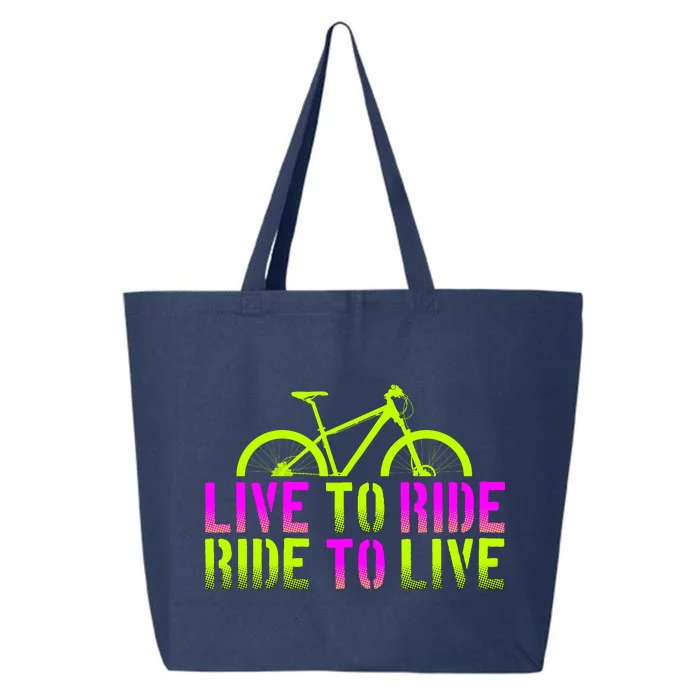 Live To Ride Ride To Live Bike 25L Jumbo Tote