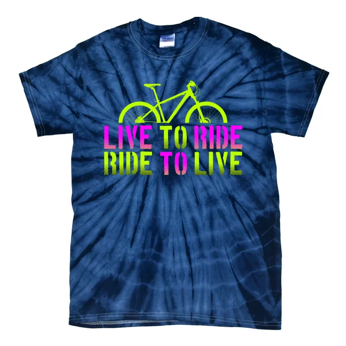 Live To Ride Ride To Live Bike Tie-Dye T-Shirt