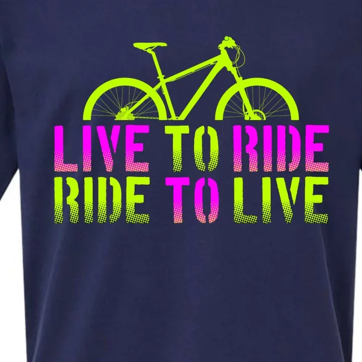 Live To Ride Ride To Live Bike Sueded Cloud Jersey T-Shirt