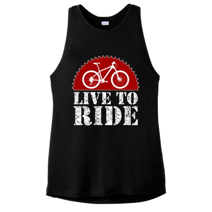 Live To Ride Biking Ladies Tri-Blend Wicking Tank