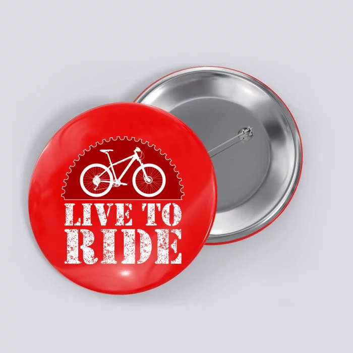 Live To Ride Biking Button