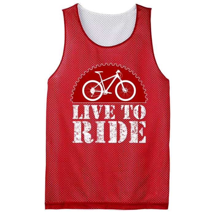 Live To Ride Biking Mesh Reversible Basketball Jersey Tank