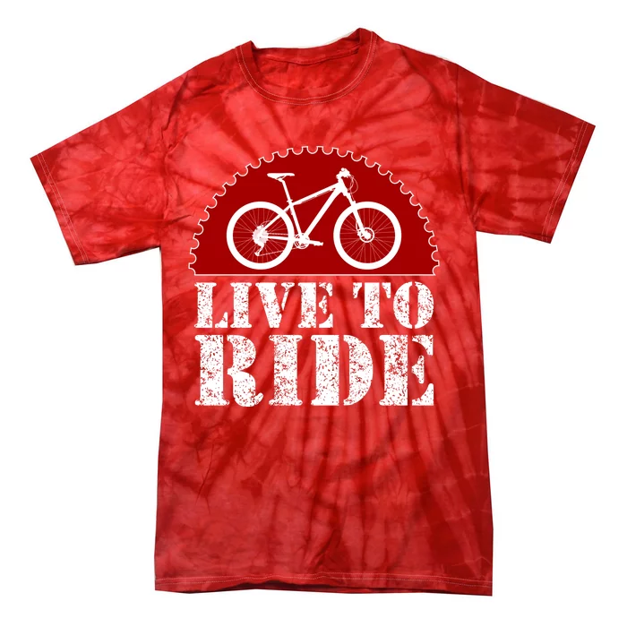 Live To Ride Biking Tie-Dye T-Shirt