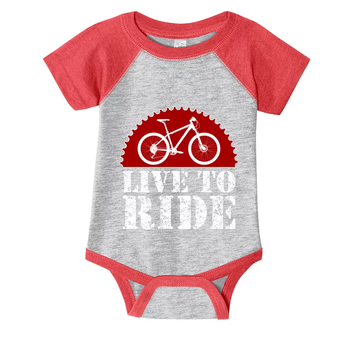 Live To Ride Biking Infant Baby Jersey Bodysuit