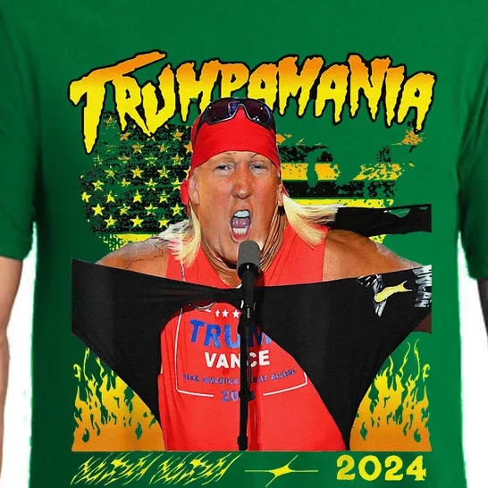 Let Trumpamania Run Wild Brother Trumpamania Trump 2024 Pajama Set