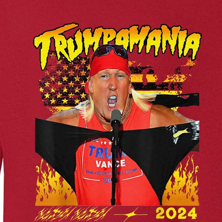 Let Trumpamania Run Wild Brother Trumpamania Trump 2024 Toddler Sweatshirt