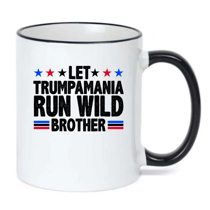 Let Trumpamania Run Wild Brother Pro Trump Black Color Changing Mug