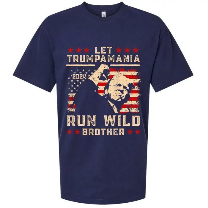 Let Trumpamania Run Wild Trump 45 47 Political Trumpamania Sueded Cloud Jersey T-Shirt