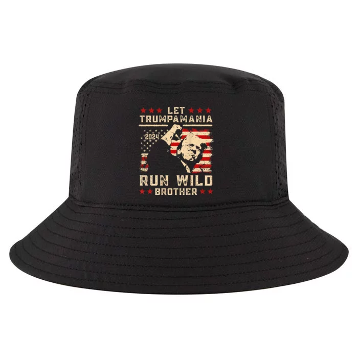 Let Trumpamania Run Wild Trump 45 47 Political Trumpamania Cool Comfort Performance Bucket Hat