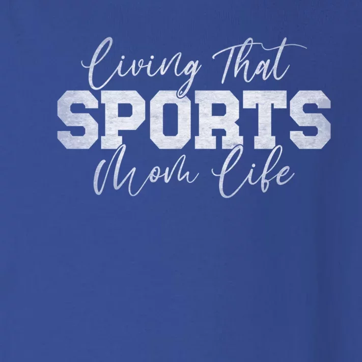 Living That Sports Mom Life Sports Mama Funny Mothers Day Gift Toddler Long Sleeve Shirt