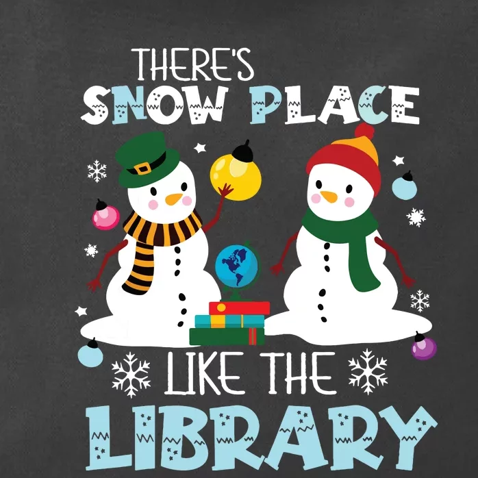 Librarian Theres Snow Place Like The Library Christmas Zip Tote Bag