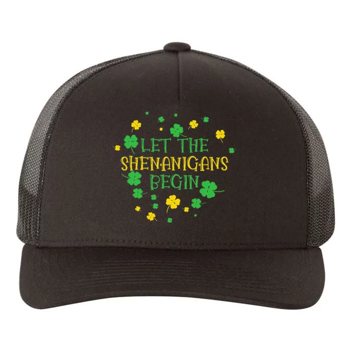 Let The Shenanigans Begin St.Patricks Day Yupoong Adult 5-Panel Trucker Hat