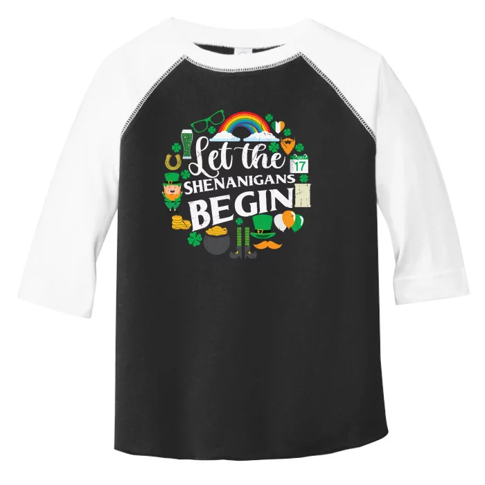 Let The Shenanigans Begin Rainbow Toddler Fine Jersey T-Shirt