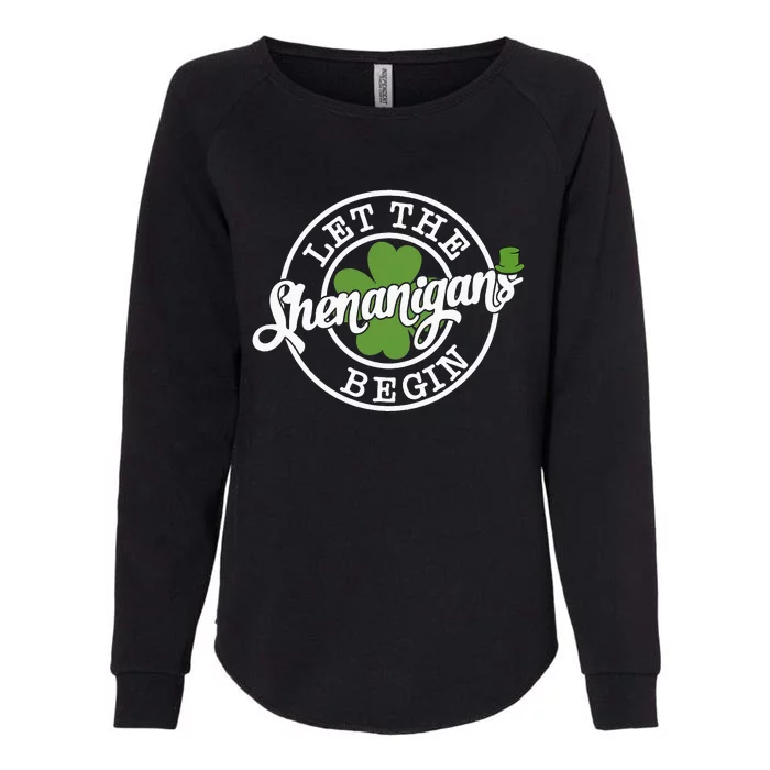 Let The Shenanigans Begin Womens California Wash Sweatshirt