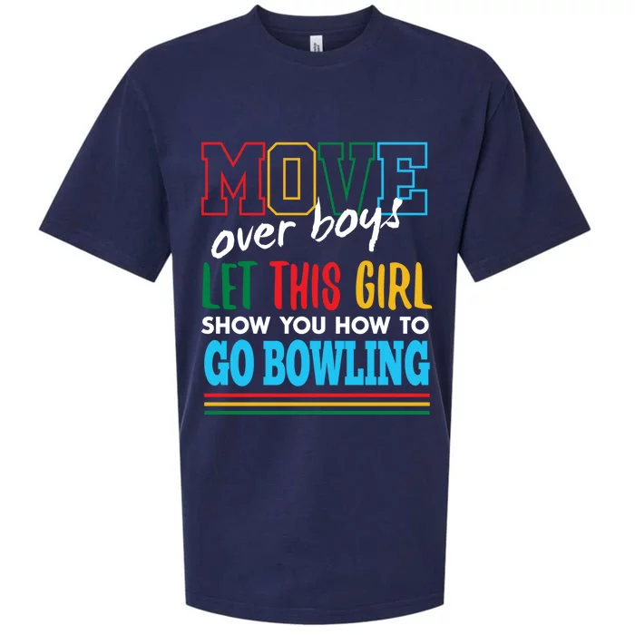 Let This Show You How To Go Bowling Funny Bowler Humor Cute Gift Sueded Cloud Jersey T-Shirt