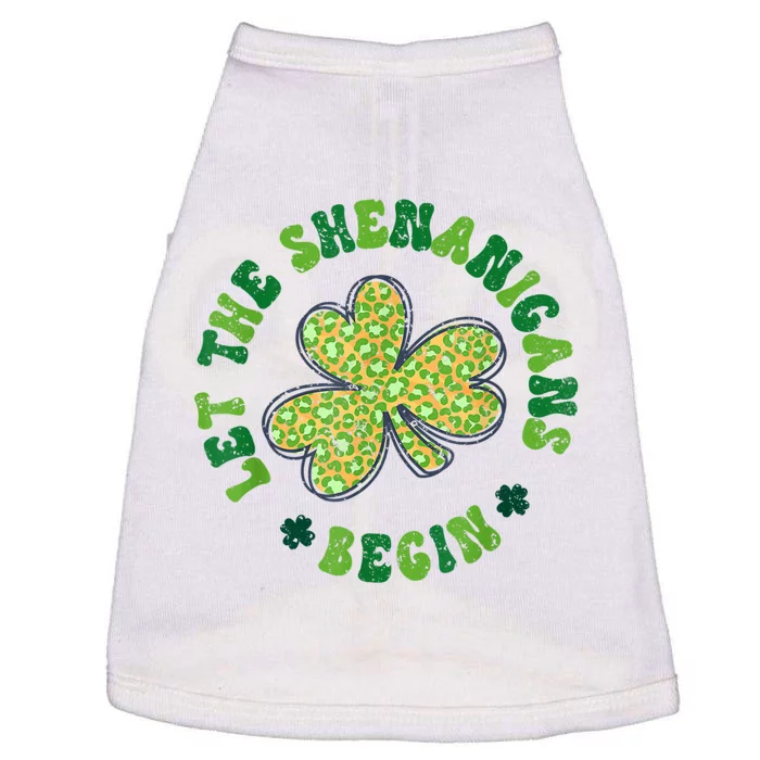 Let The Shenanigans Begin Funny St Patricks Day Doggie Tank