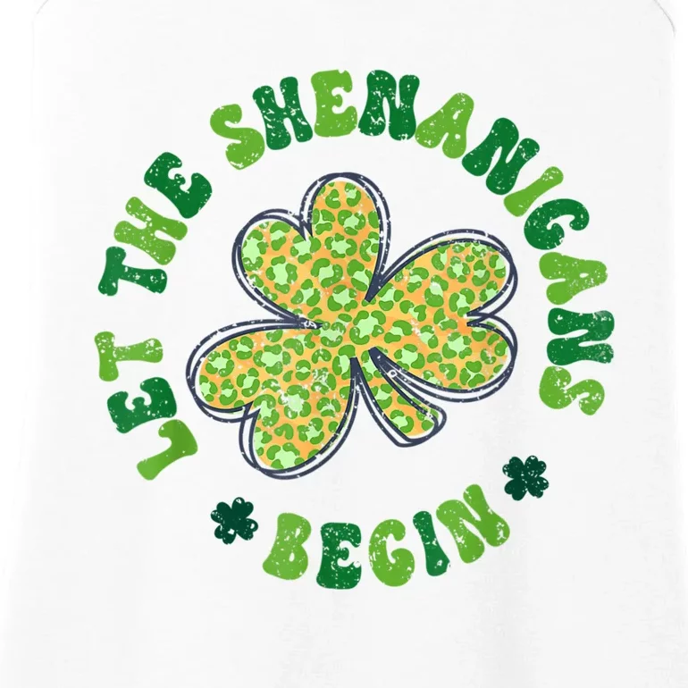 Let The Shenanigans Begin Funny St Patricks Day Ladies Essential Tank